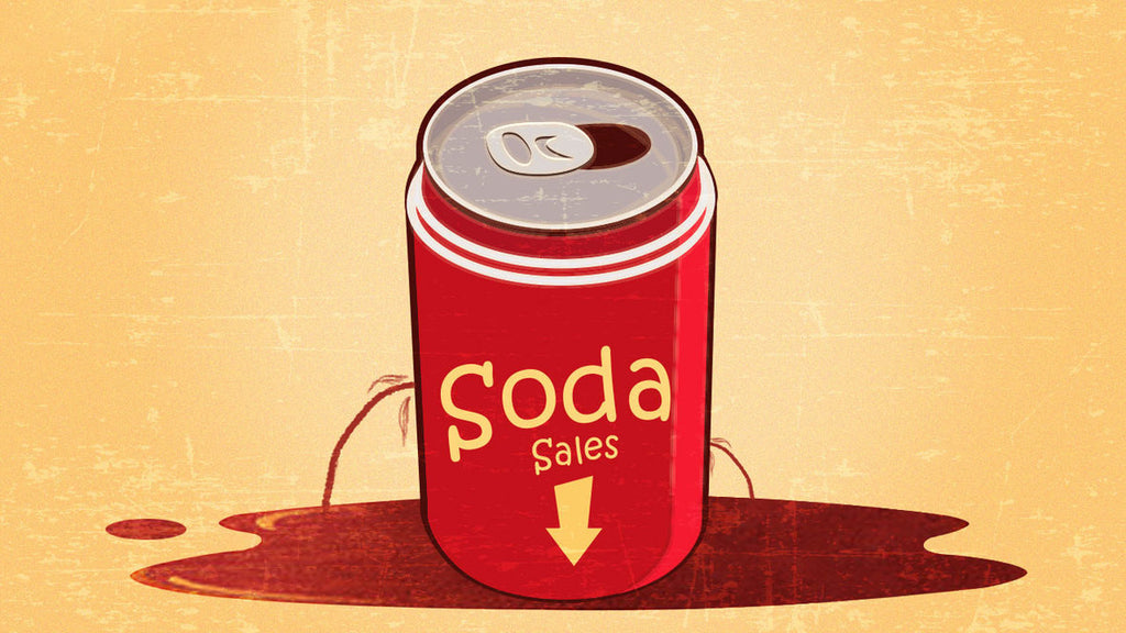 VENTAS DE SODAS EN CAÍDA LIBRE